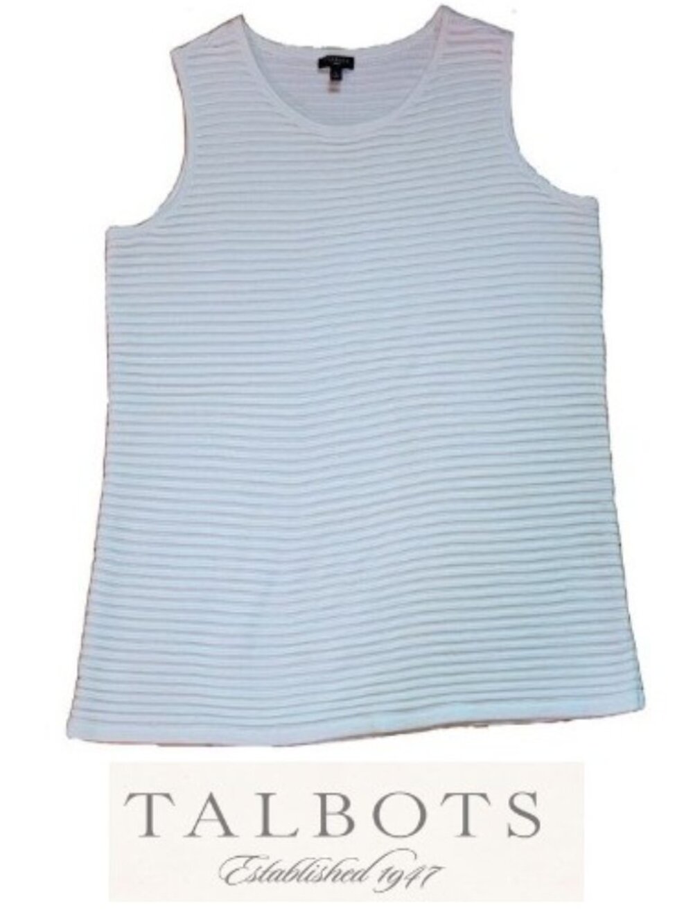 Sleeveless Ribbed Knit Sweater/Talbots (sz X)